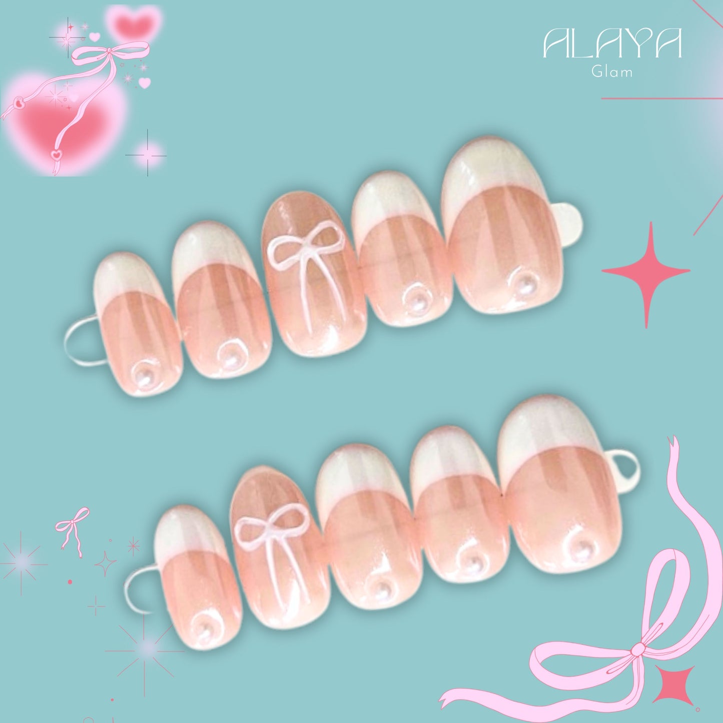 French Nails and Pearl