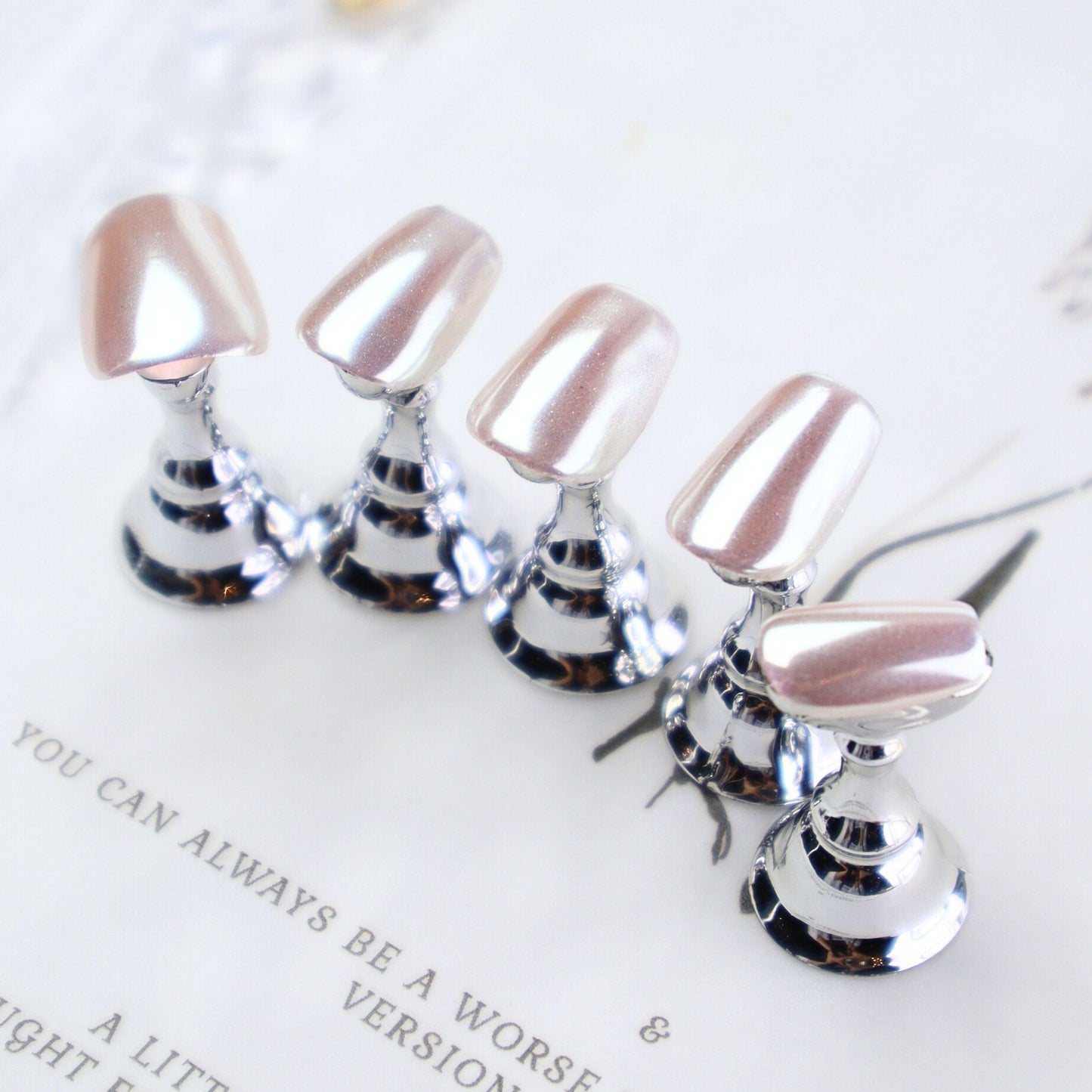 Pure Essence Opal Coral Press-on Nails - Alaya Glam