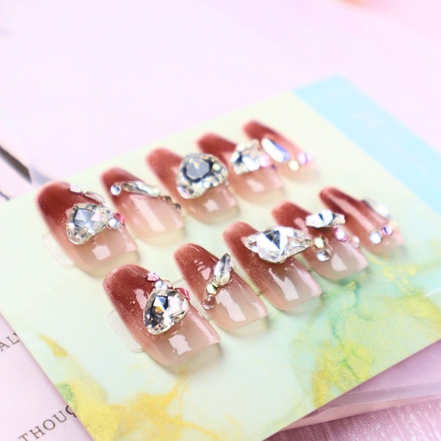 Glamorous - Red Velvet Press-on Nails - Alaya Glam