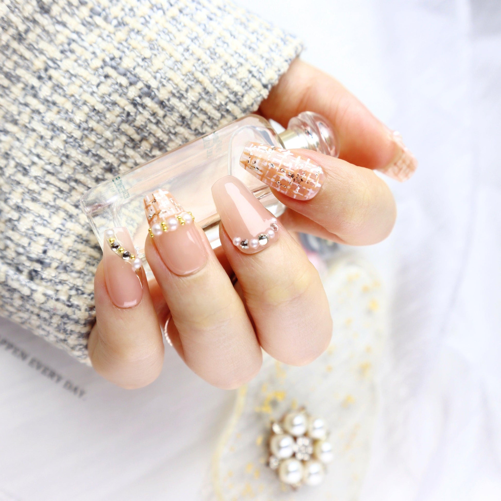 Enchanted Dream - The Tweed Press-on Nails - Alaya Glam