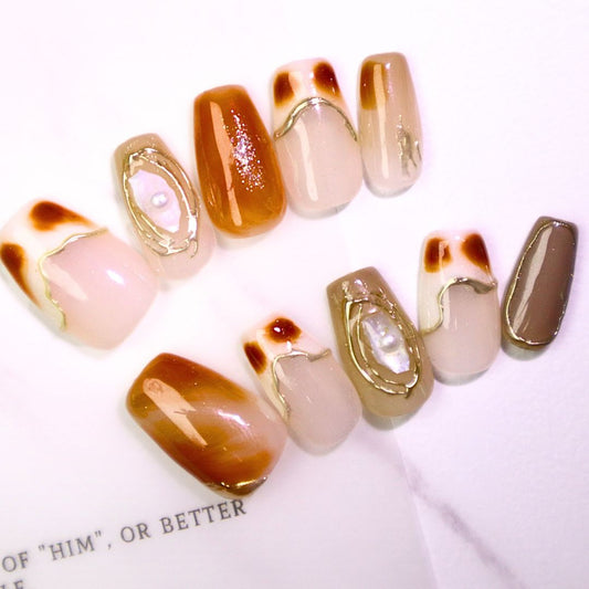 Macchiato Press-on Nails