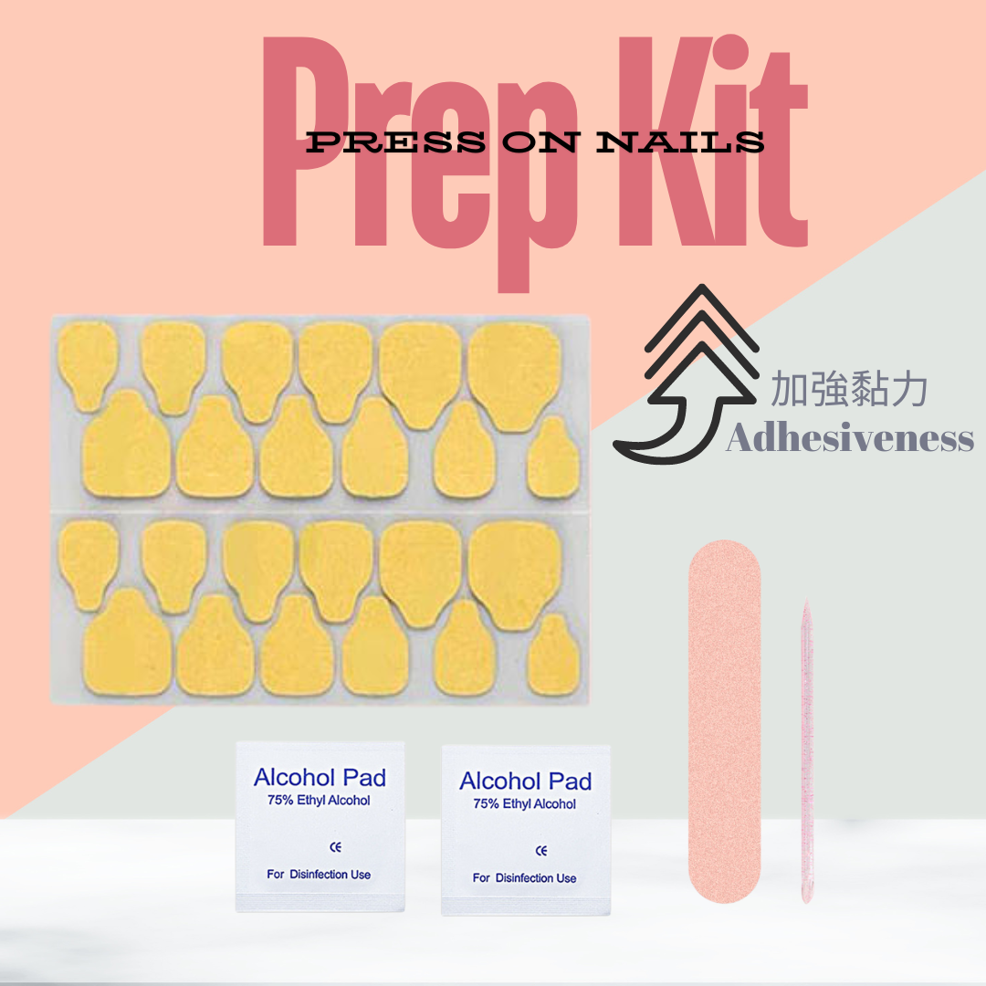 5 pc PRESS-ON NAILS PREP KIT /  Press on Nail Tool Kit