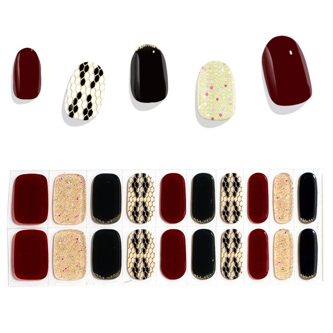 Semi Cured Gel Nail Strips - Luxurious (In Stock)