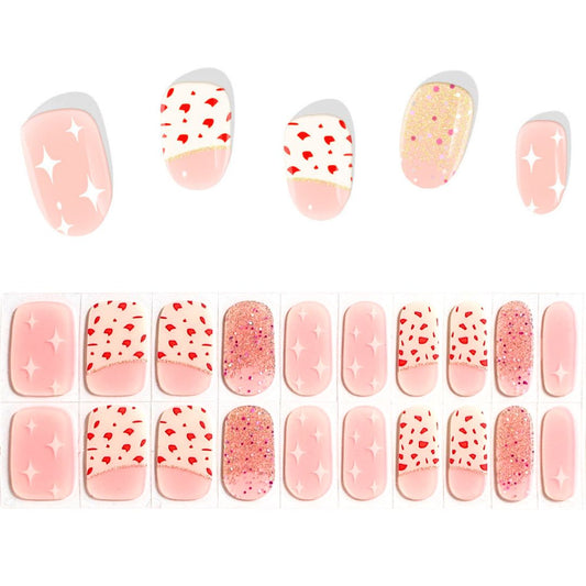 Semi Cured Gel Nail Strips - Y2K Sparkles (In Stock)