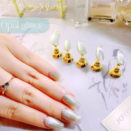 Pure Essence - Opal Glitter Press-on Nails - Alaya Glam
