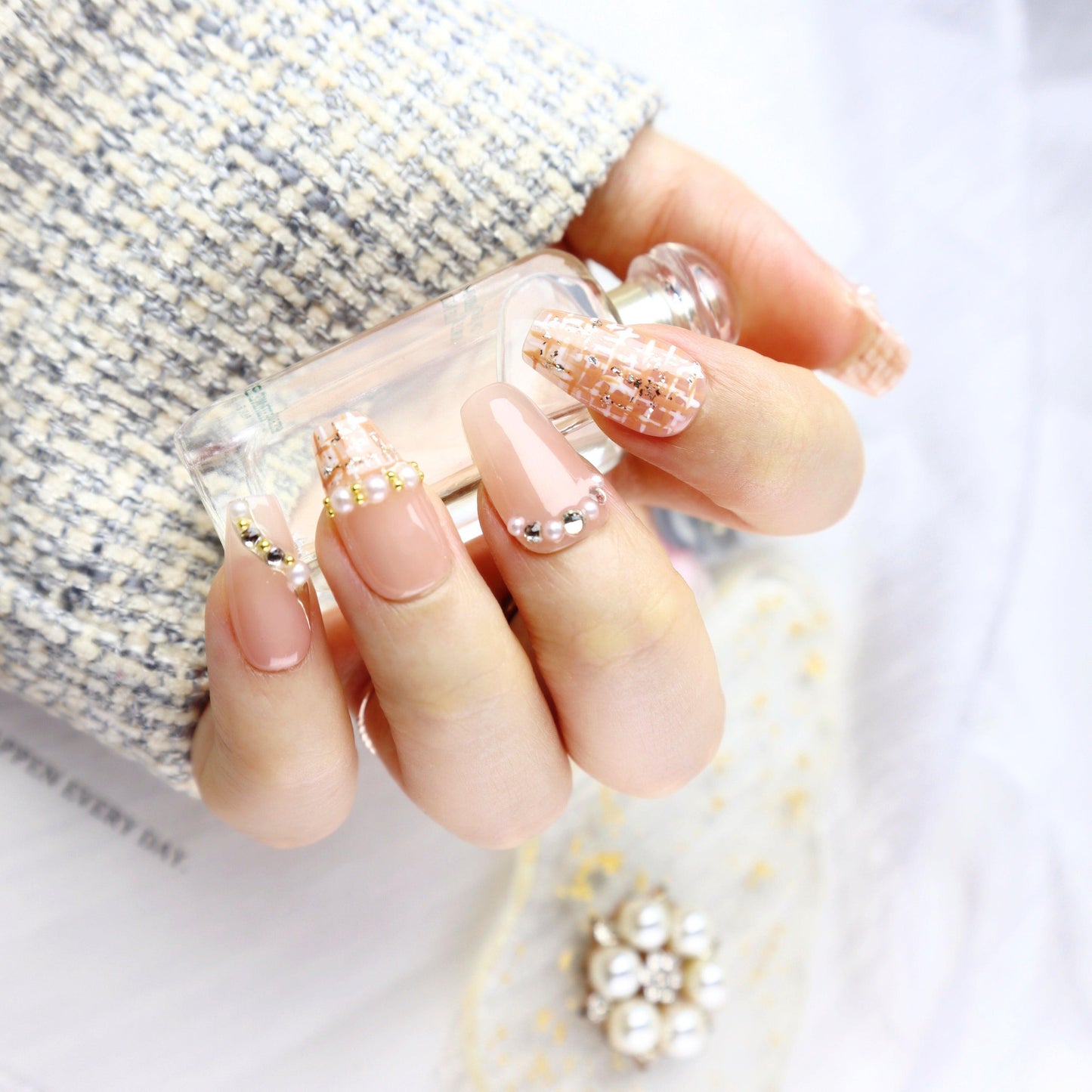 Enchanted Dream - The Tweed Press-on Nails - Alaya Glam