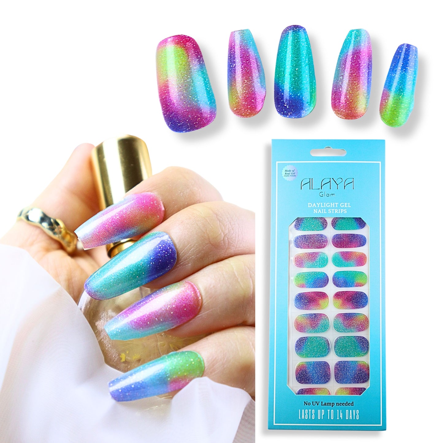 Auroral Rainbow Glitter