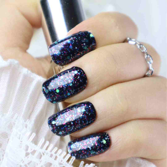 Midnight Stardust - Black Glitter