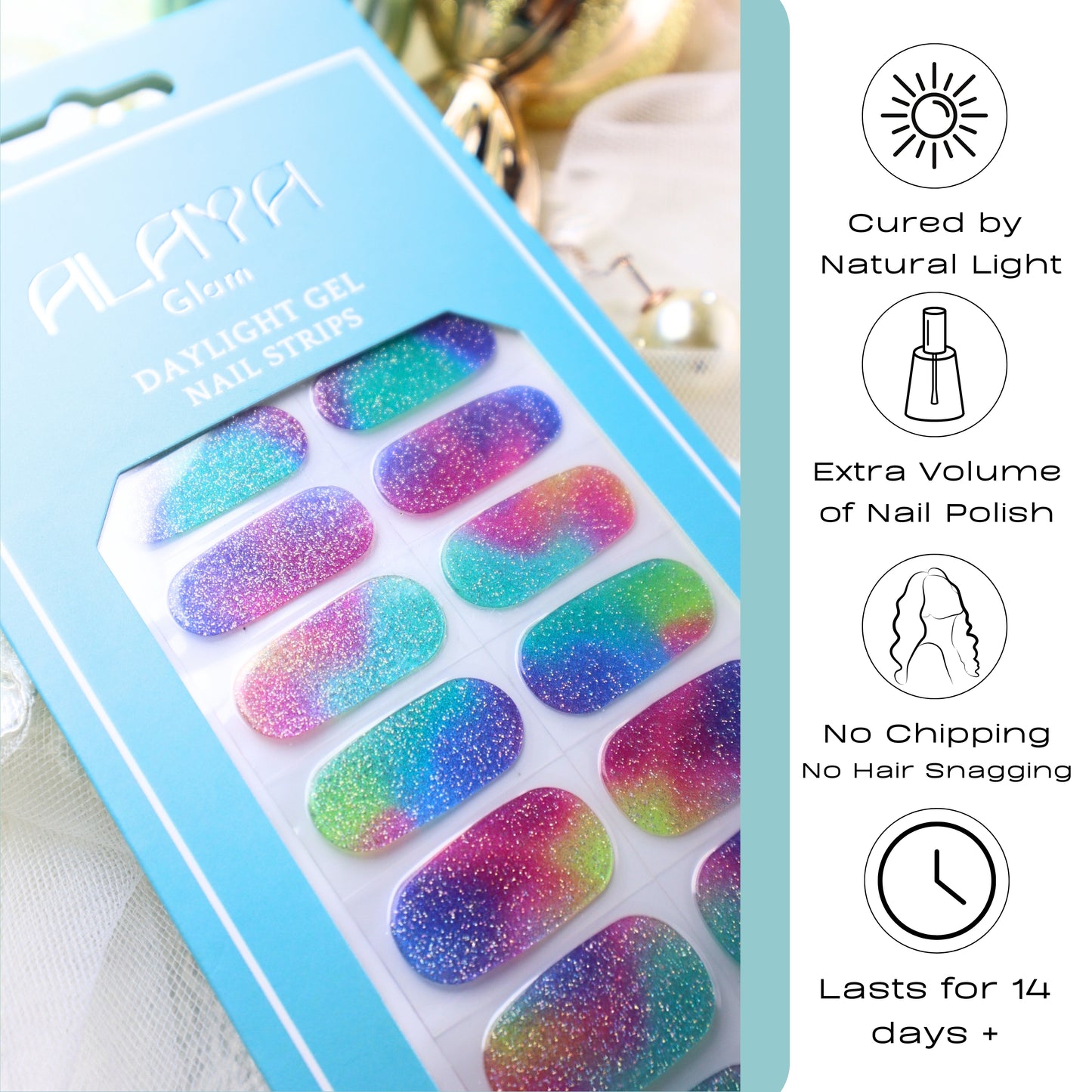 Auroral Rainbow Glitter